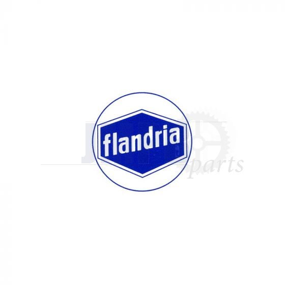 Sticker Flandria Logo Blue/White 41MM