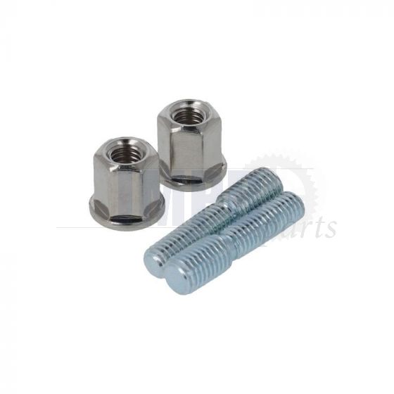 Studs set Intake / Exhaust M6-M7 Heightened Nuts