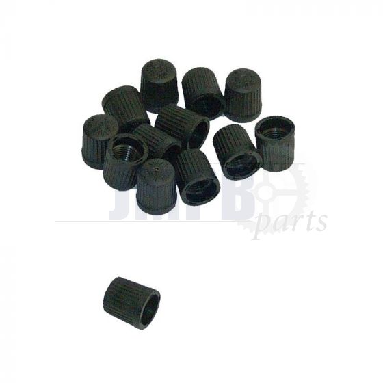 Valve cap black plastic