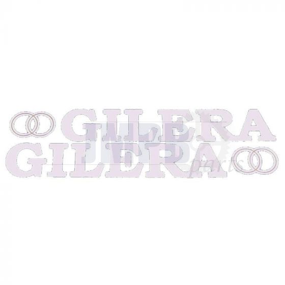 Stickerset Gilera + Logo White