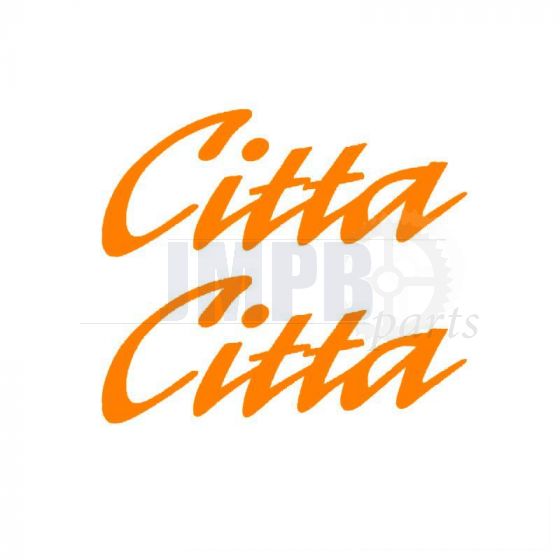 Sticker set Citta Word Orange