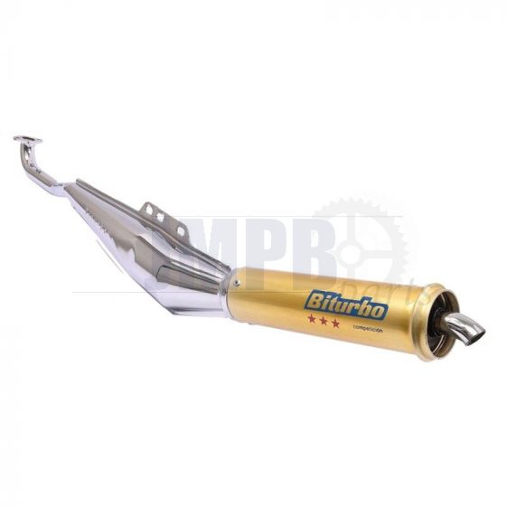 Exhaust Puch Maxi Biturbo Chrome-Gold