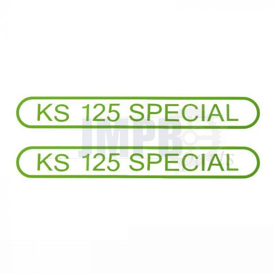 Stickerset Tank Zundapp KS125 Special Green