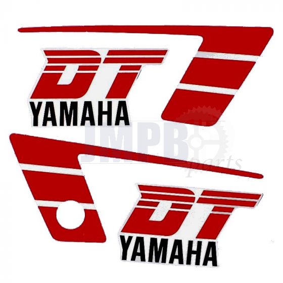 Stickerset Yamaha DT50MX Red/White