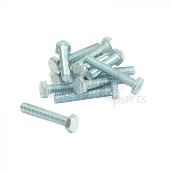 Hex bolt M6X35 Galvanized Din 933