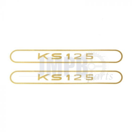 Sticker set Tank Zundapp KS125 Gold