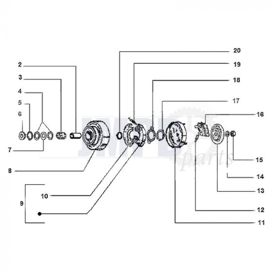 Clutch Vespa Ciao