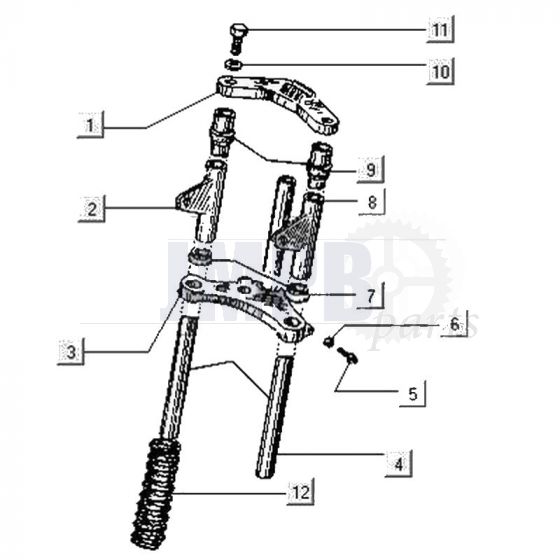 Front fork Gilera Citta