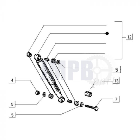 Rear Shock Absorber Gilera Citta