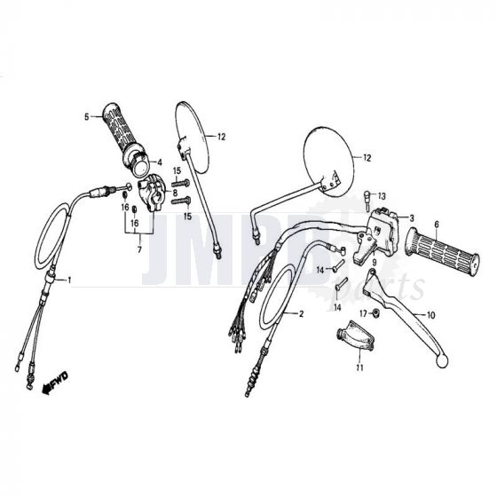 Brake Handles / Levers Honda MB50