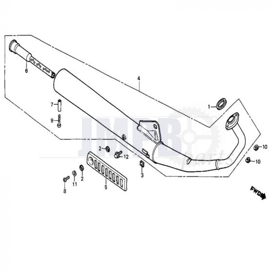 Exhaust Honda MB50