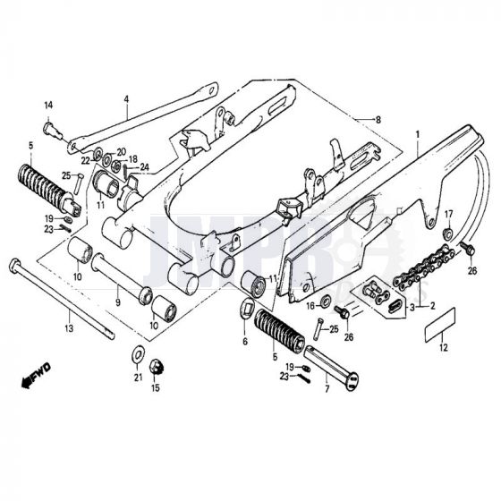 Swingarm Honda MB50