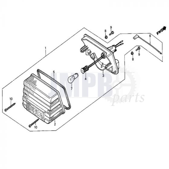 Taillight Honda MB50