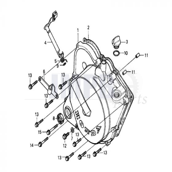 Clutch lid Honda MT50