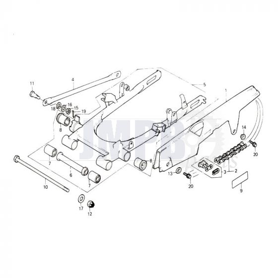 Swingarm Honda MT50