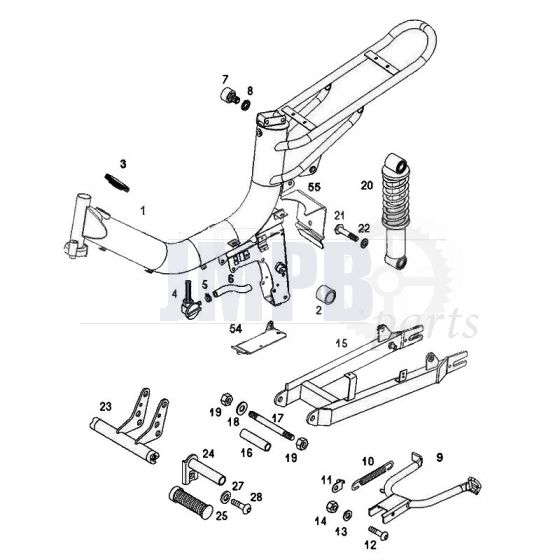 Frame / Swingarm Tomos Flexer from 2007