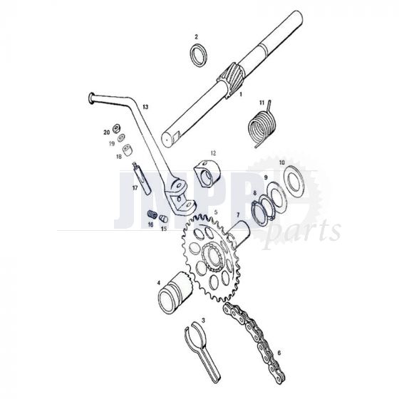 Kickstart Tomos Flexer up to 2006