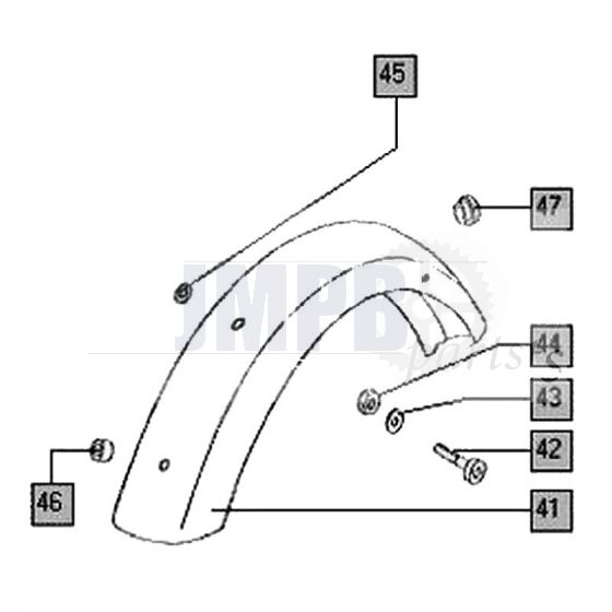 Rear Fender Tomos Flexer until 2006