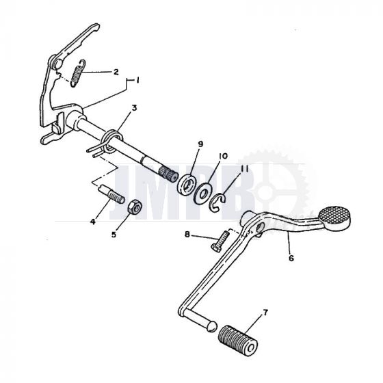 Gear pedal Yamaha FS1 2RU