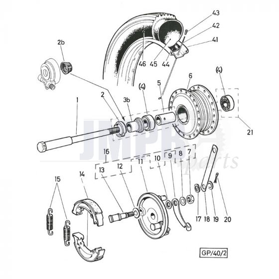 Front Wheel Puch Monza