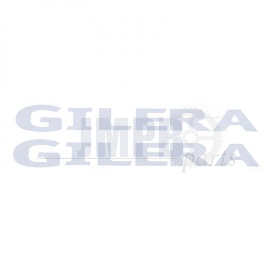 Gilera Word Stickerset White 315X30MM