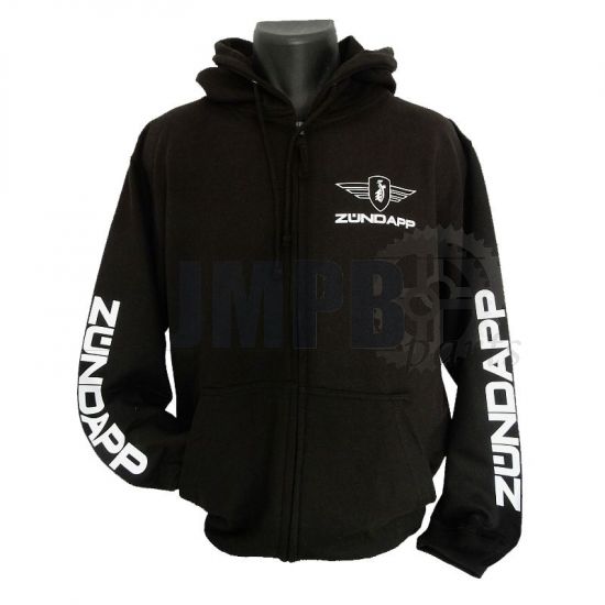 Vest Zundapp Black With Zipper & Hoodie