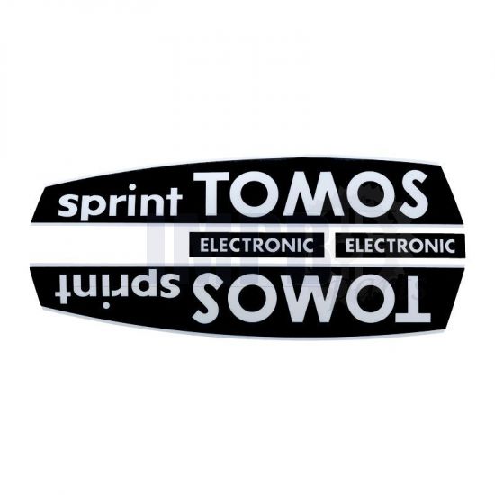 Stickerset Tomos Sprint Electronic Black/White