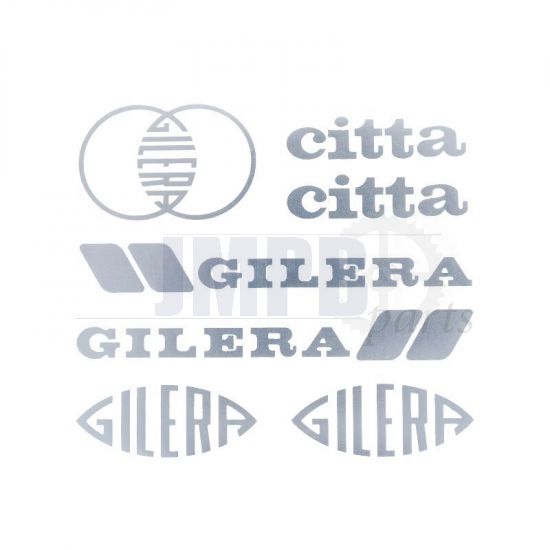 Stickerset Gilera Citta Chrome 7-Pieces