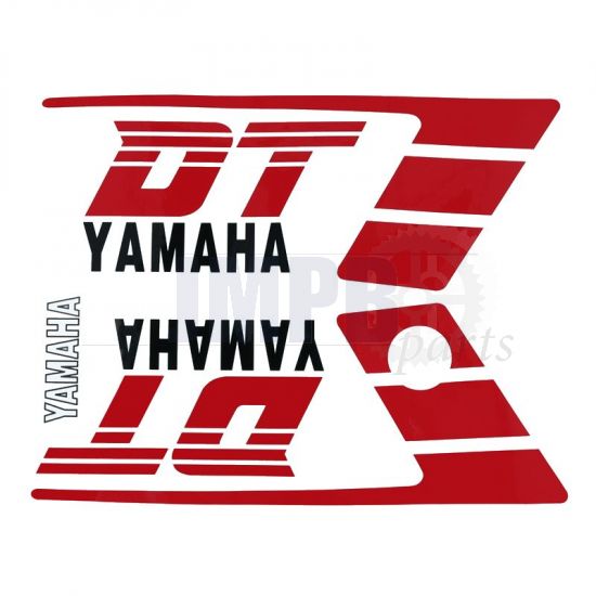 Stickerset Yamaha DT50MX Red/Black