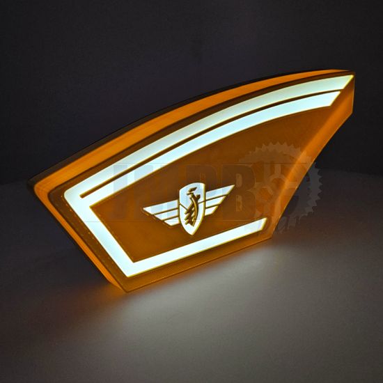 Lamp Zundapp 517 Side Panel LED Gold/White