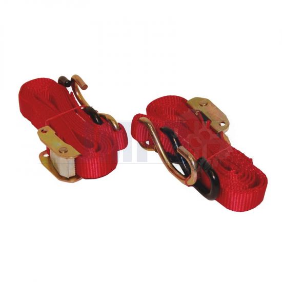 Securing straps set Red 2-Parts