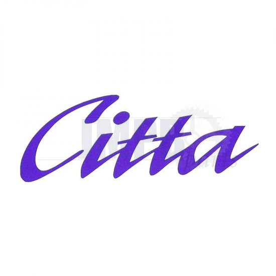 Sticker Citta Purple 10CM