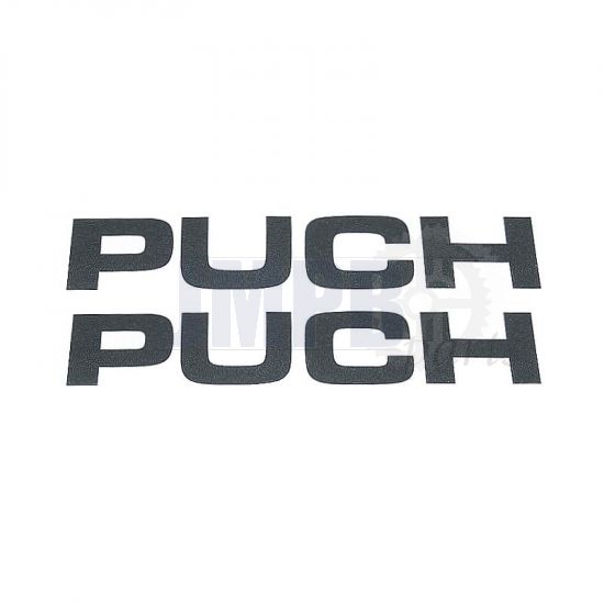 Sticker Puch 118X22MM Anthracite 2 pieces