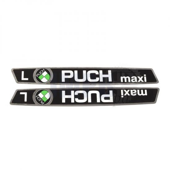 Tank transfer set Puch Maxi L Black/Chrome