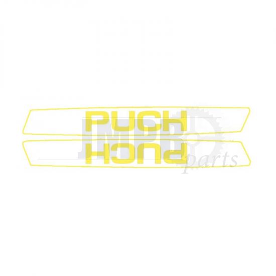 Tank transfer set Puch Maxi White/Yellow