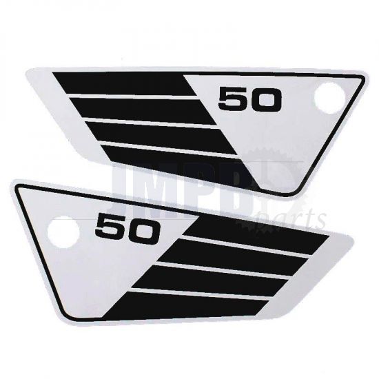 Side panel Stickerset Yamaha FS1 3E9 White/Black