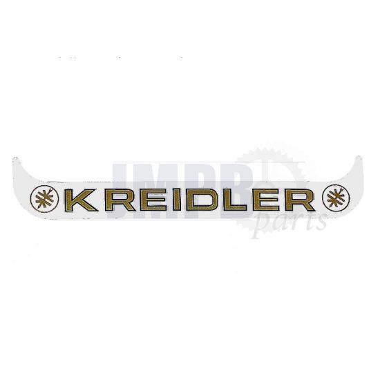 Sticker License plate holder Wide Kreidler WHITE