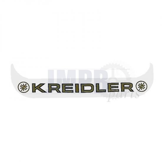 Sticker License plate holder Small Kreidler WHITE