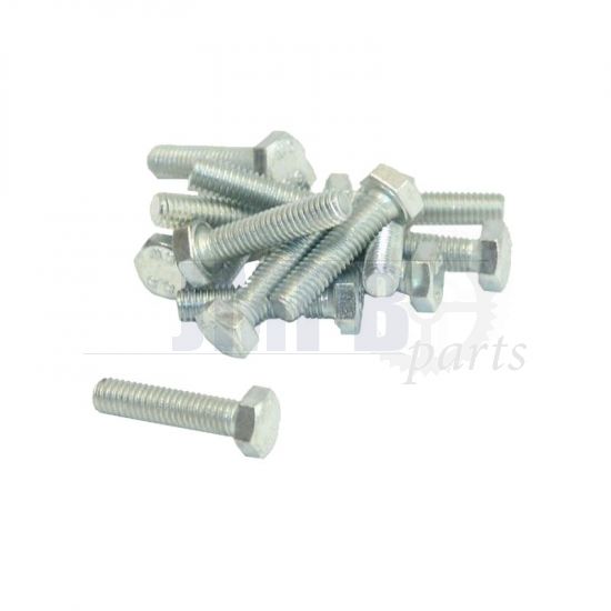 Hex bolt M6X25 Galvanized Din 933