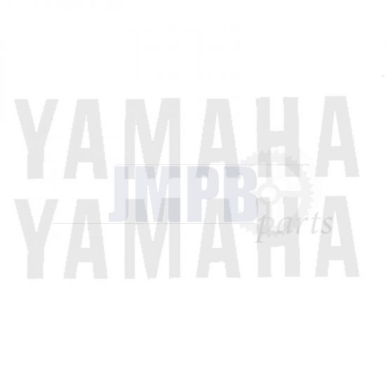 Stickerset Yamaha Word White 110X26MM