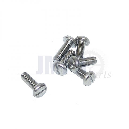 Pan Cylinder head screw Slotted M6X16 SS Din 85