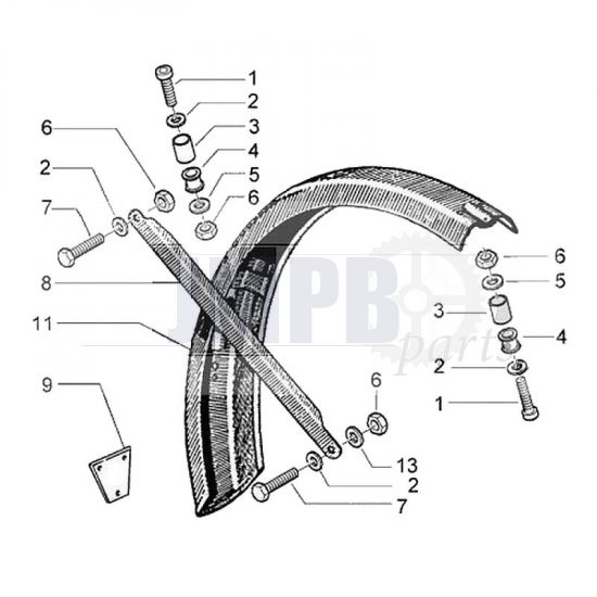 Rear Fender Vespa Ciao