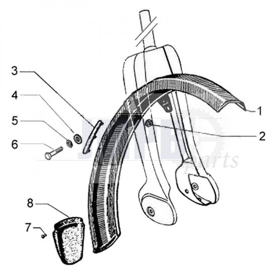 Front Fender Vespa Ciao