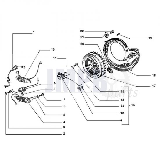 Ignition Gilera Citta Contacts points