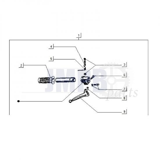 Brake handle Right Gilera Citta