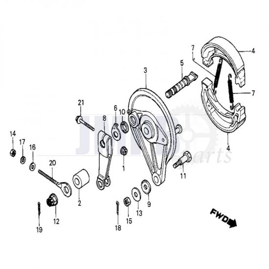 Rear Brake Honda MB50