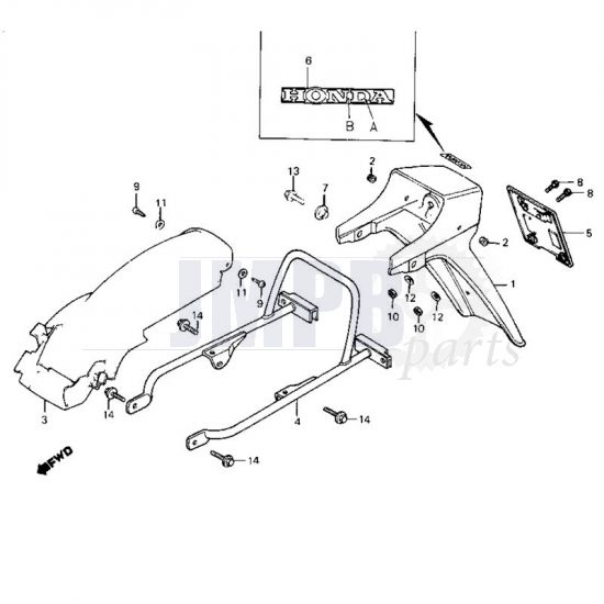 Rear Fender Honda MB50