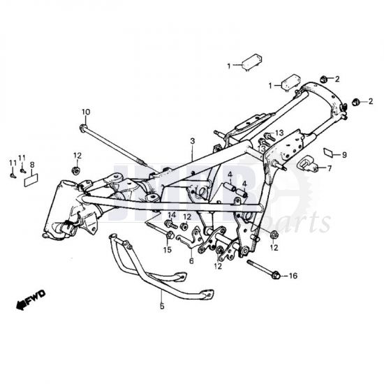 Frame Honda MB50