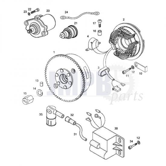 Ignition With Pick-Up / Start engine Tomos Flexer from 2007