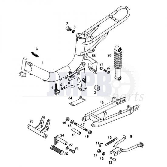 Frame / Swingarm Tomos Flexer from 2007